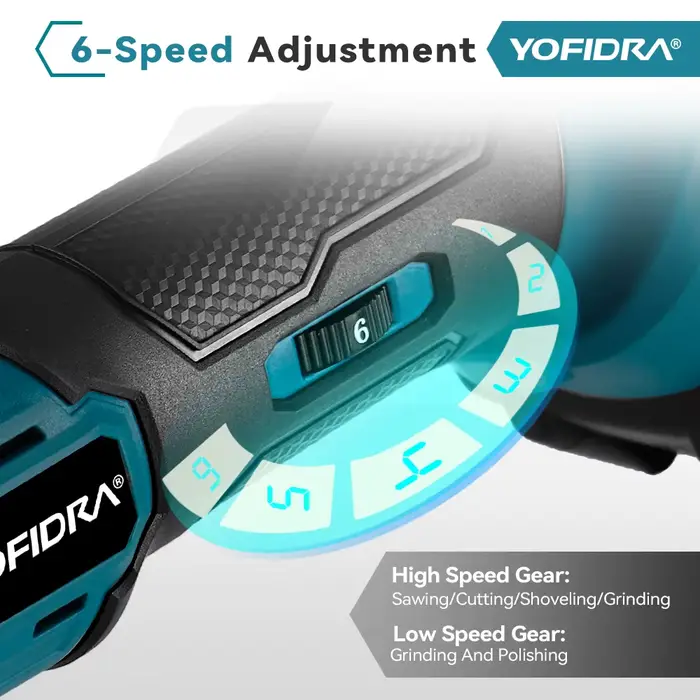 Yofidra outil multifonction oscillant sans brosse scie électrique tondeuse pelle polisseuse travail du bois pour Makita 18V batterie broche