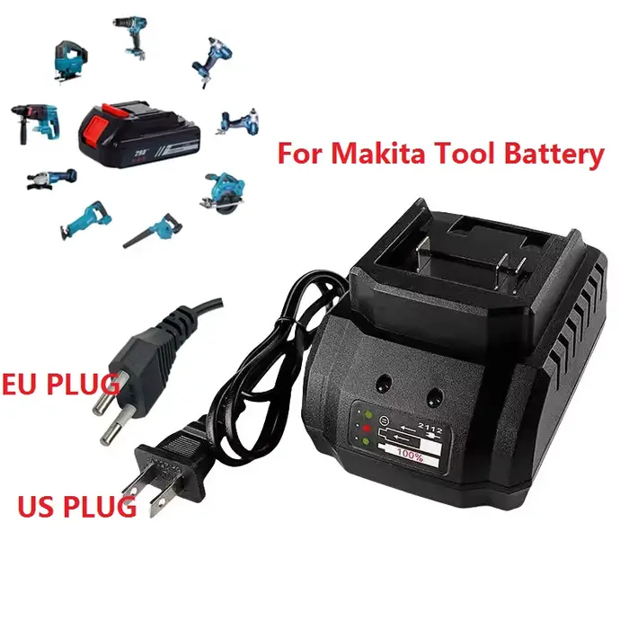 Chargeur 12, 6V 18V 21V pour perceuse électrique Makita
