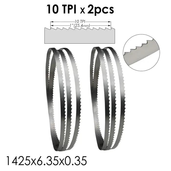 TASP 2 lames de scie à ruban 1425 x 6
