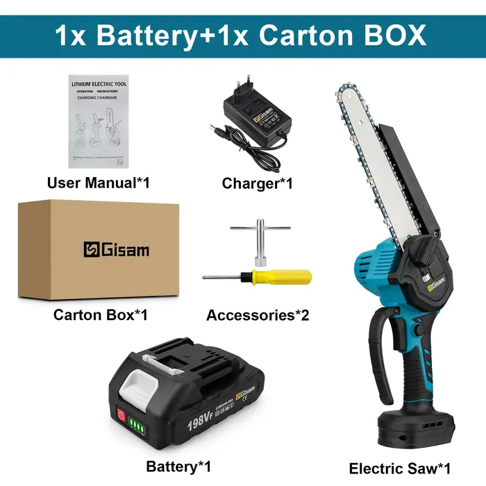 Gami 8 pouces scie électrique sans brosse