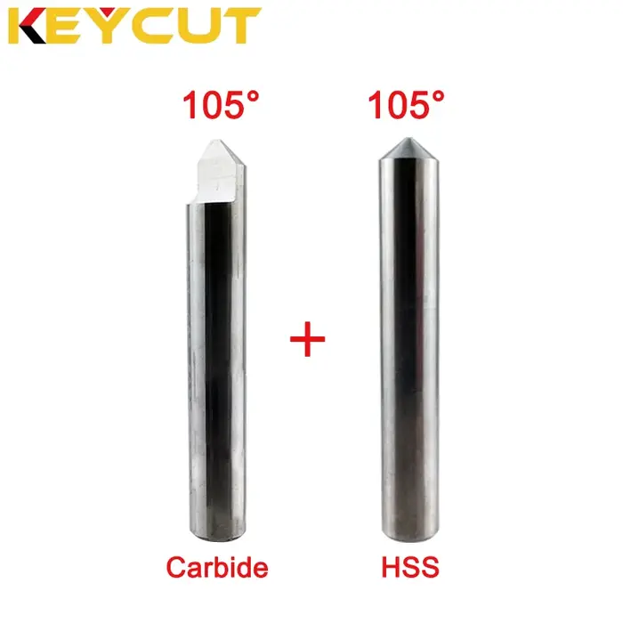 Fraise en carbure 80 ° 90 ° 95 ° 100 ° 105 ° pour machine duplicateur de clé manuelle verticale