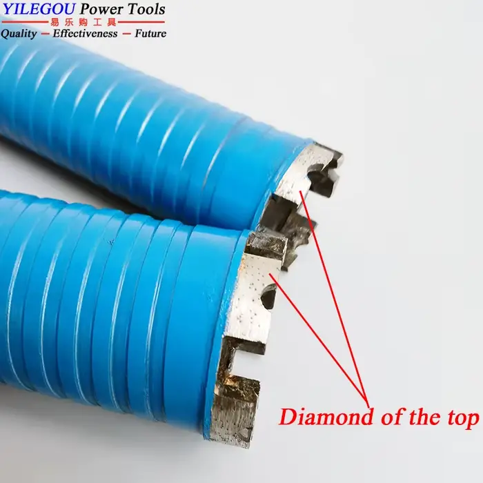 Foret diamant sec diamètre 32 40 51 56 63mm x 450mm