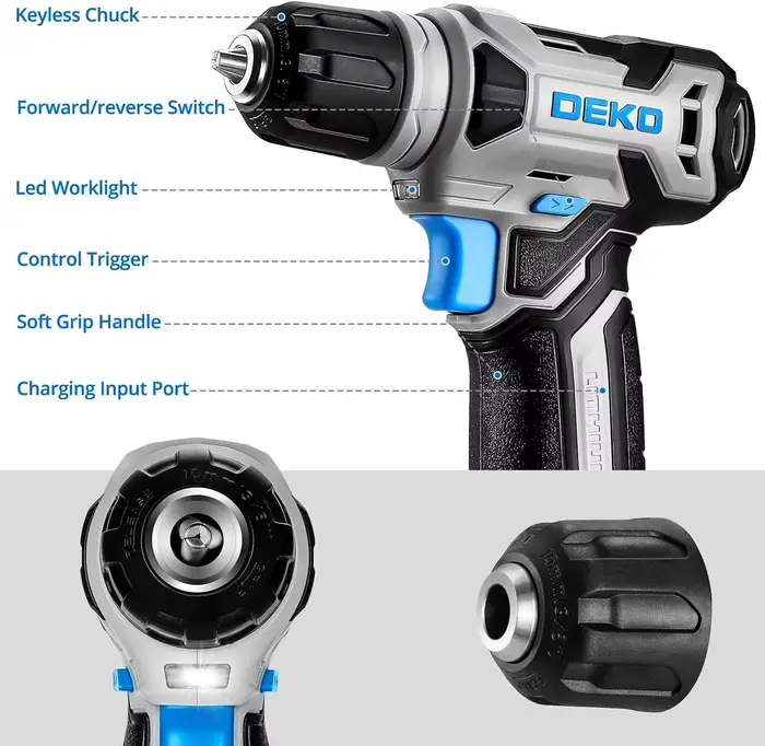 DEKO perceuse sans fil 8V
