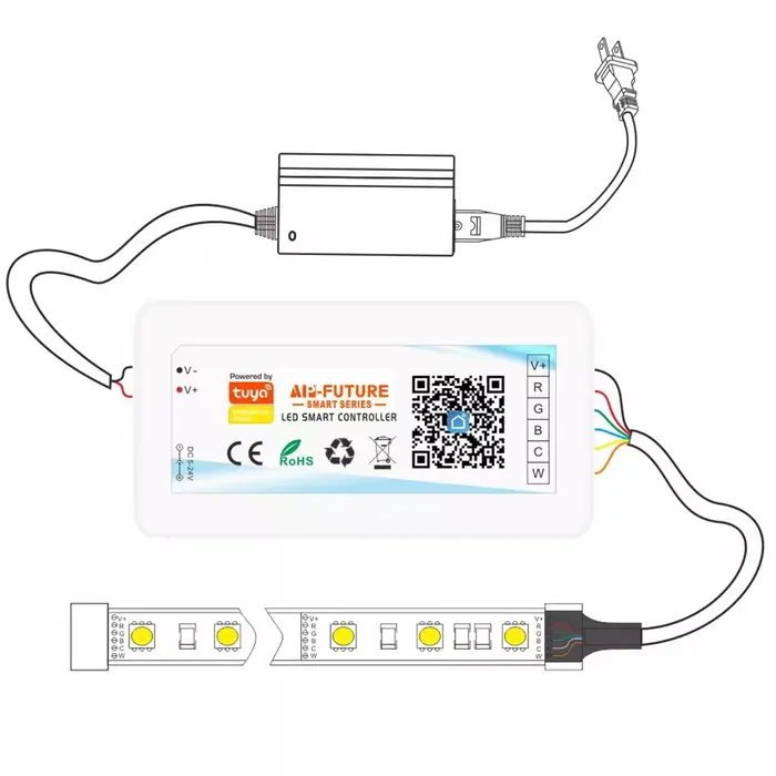 24V Tuya Wifi contrôleur LED sans fil prise en charge de l'application Android iOs Alexa Google commande vocale pour