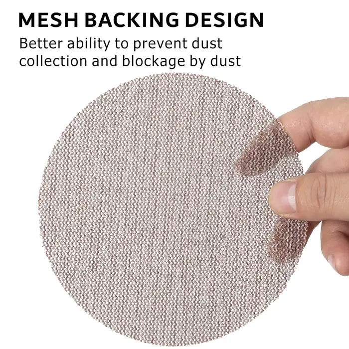 10 pièces 4/5/6/7 pouces disques abrasifs à mailles crochet et boucle disque abrasif sans poussière Anti-blocage papier de verre de meulage tranchant pour meubles en bois
