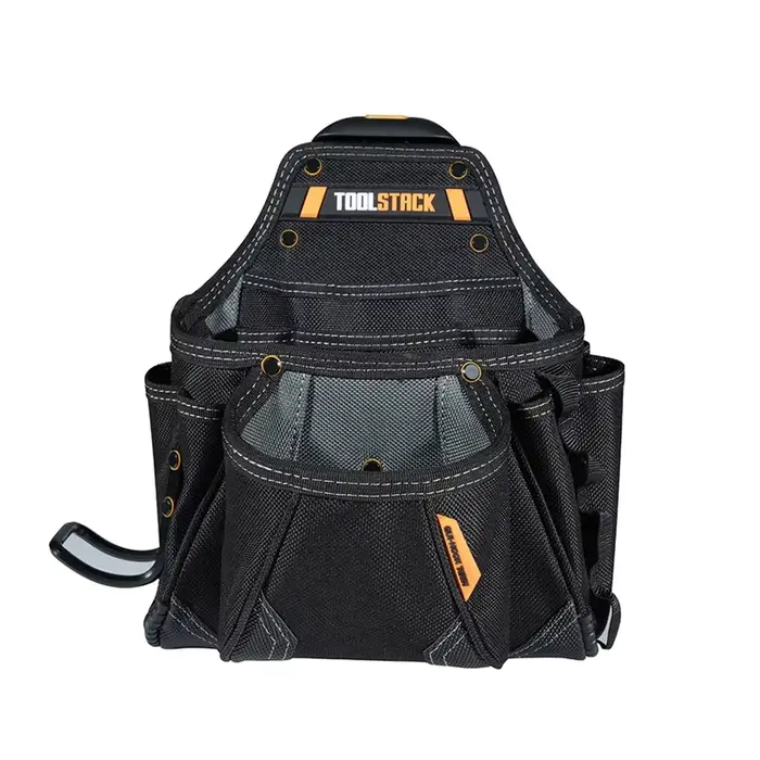 TOOLSTACK Ceinture porte-outils multifonctionnelle à double poche pour électricien, charpentier et t