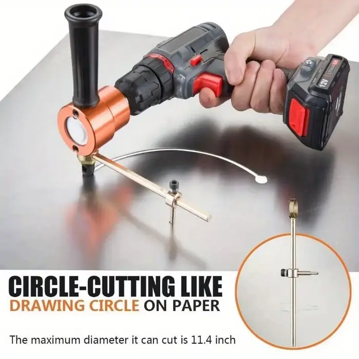 1 pièce Accessoire de découpe de tôle pour perceuse