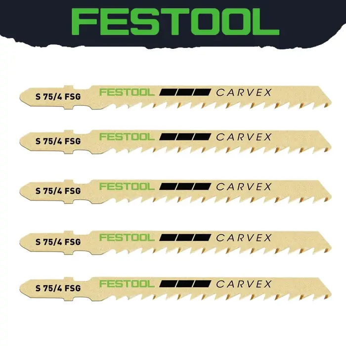 FESTOadvocate-Lame de Scie Incurvée 204316 S 75/4 FSG/5, Accessoire Universel pour Ministres le Bois, Outil de Coupe Linéaire