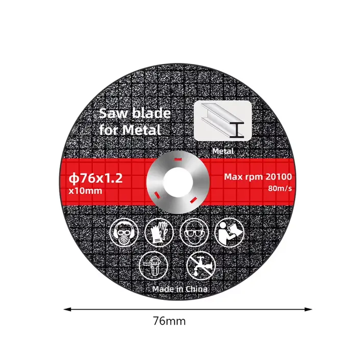 Disque à tronçonner en résine pour meuleuse d'angle électrique