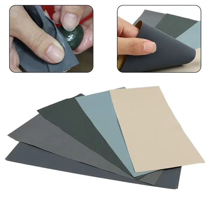 Papier de verre humide et sec, 5 pièces, 2000 2500 3000 5000 7000, papier ponceuse à grains mixtes p
