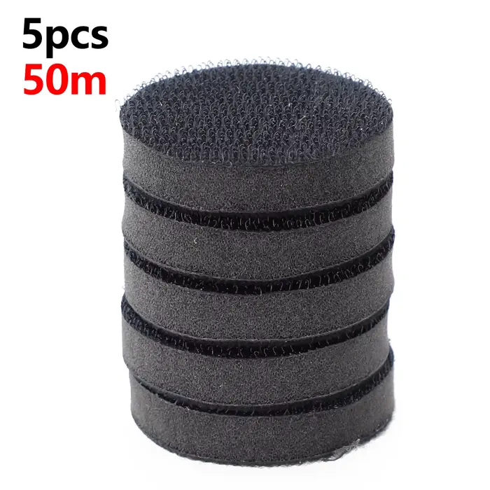Lot de 5 tampons d'interface en éponge souple 50/75 mm avec crochet pour plateau de support de ponce