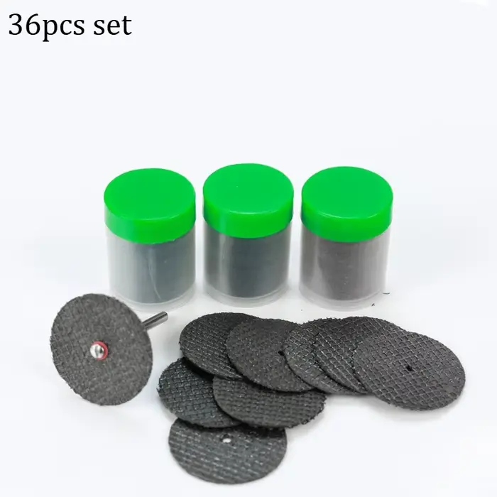 36/38 pièces ensemble Dremel outil rotatif accessoires disque de coupe lame de scie circulaire meule