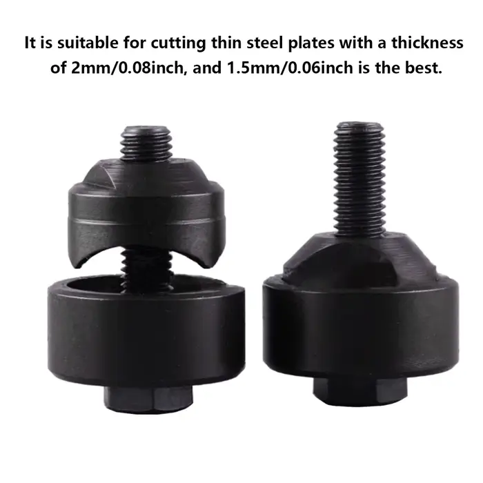 Scies à trous en acier pour tôles de 16 mm à 50 mm, ouvre-trous antidérapant, outils de poinçonnage 
