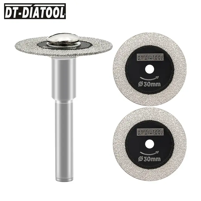 Diatool Mini scie verre disque de coupe ensemble 30/40/50mm pour carrelage bouteille de vin cristal circulaire