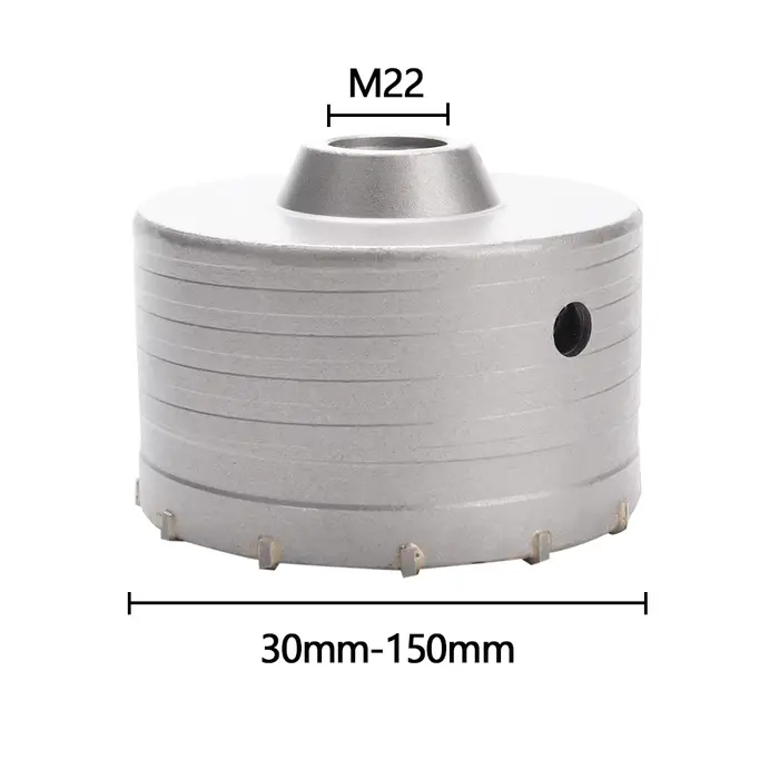Couronne de perçage pour mur de béton, scie cloche SDS PLUS, jeu de forets à percussion avec arbre r