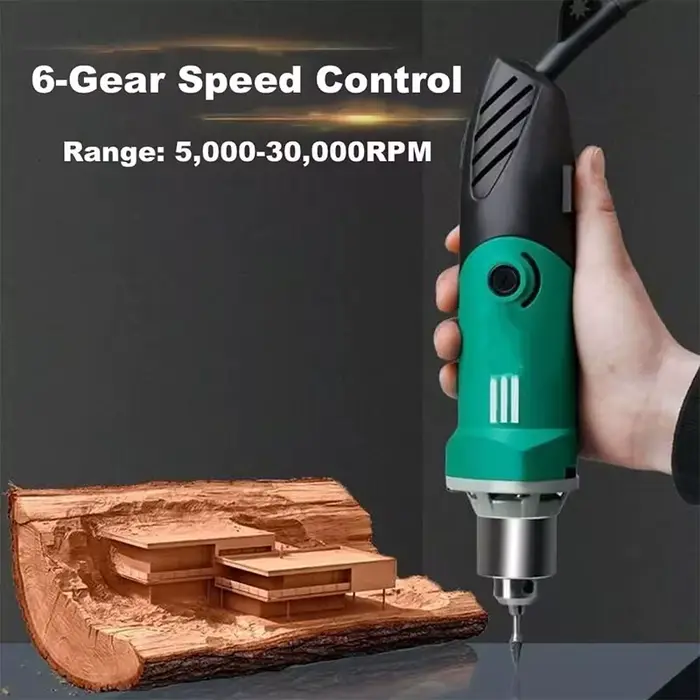 Graveur électrique haute puissance 500W, perceuse électrique à 6 niveaux, vitesse réglable, outil él