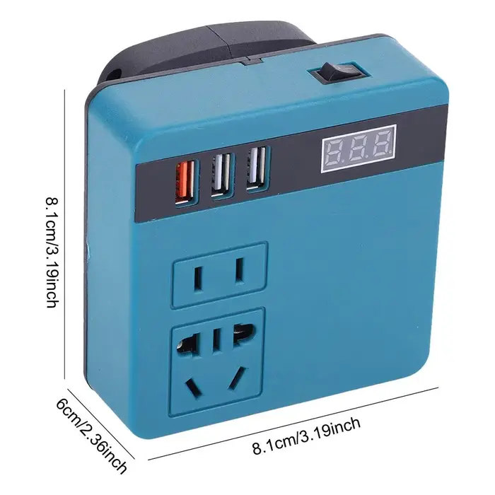 Onduleur de batterie au Lithium multifonction D C 18-21V à AC 220V