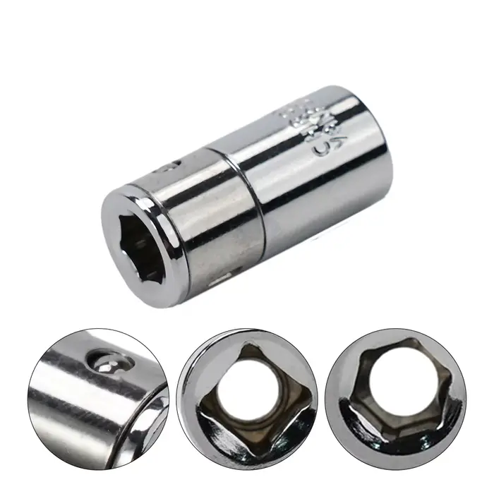 Convertisseur d'embouts à tige hexagonale de 1/4 "à 1/4", support de tournevis à dégagement rapide, 