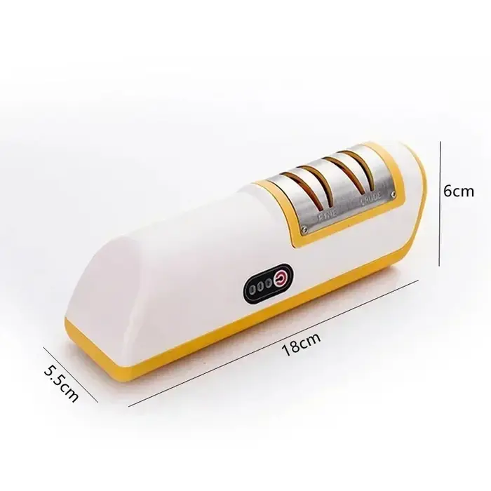 Aiguiseur de couteaux électrique multifonctionnel antidérapant, aiguiseur de couteaux professionnel automatique de petite taille, outils d'affûtage rapide pour la cuisine