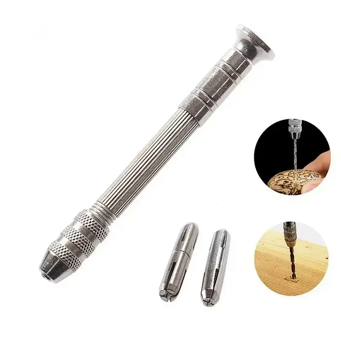 Mini perceuse à main avec jeu de forets de 0,8 à 3,0 mm, outils rotatifs pour bijoux, modélisme, bri
