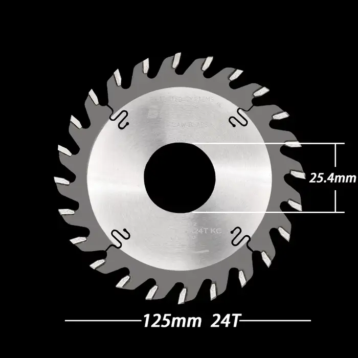 Scie Circulaire à Fente en Carbure de 5 Pouces, 125mm, 125 TCT, Fraise à Rainurer de 2.5 à 10mm, pou