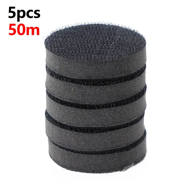 Lot de 5 tampons d'interface en éponge souple 50/75 mm avec crochet pour plateau de support de ponceuse