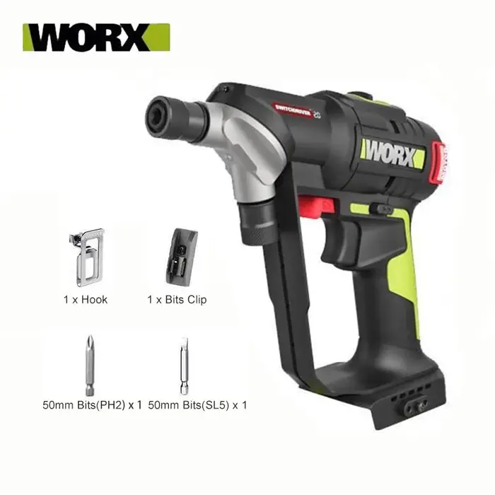 WORX WU177 clé à moteur électrique sans brosse à couple élevé tournevis à percussion sans fil perceuse