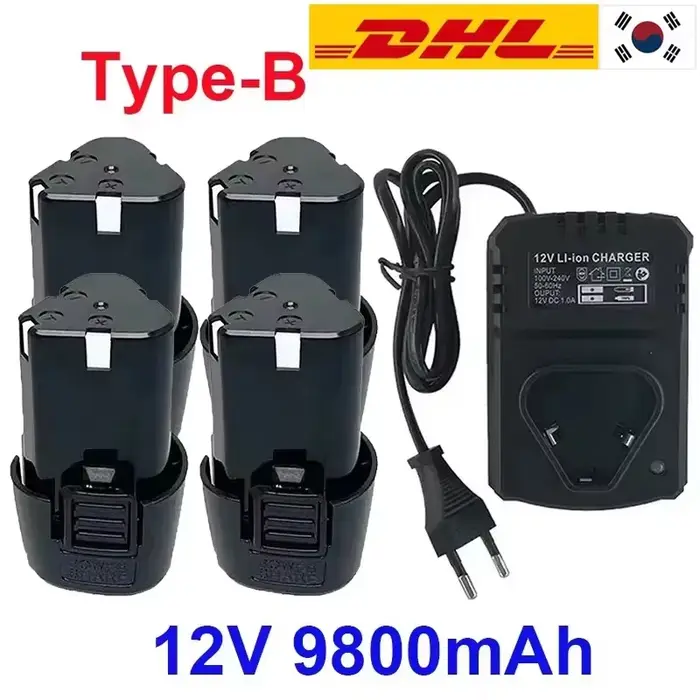 Batterie de charge universelle pour outil électrique 12V 9800mAh de type B