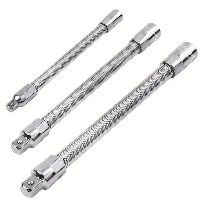 KYCOR-Ensemble de barres d'extension flexibles pour forets (3 pièces), embouts de 1/4 ", 3/8 ", 1/2 