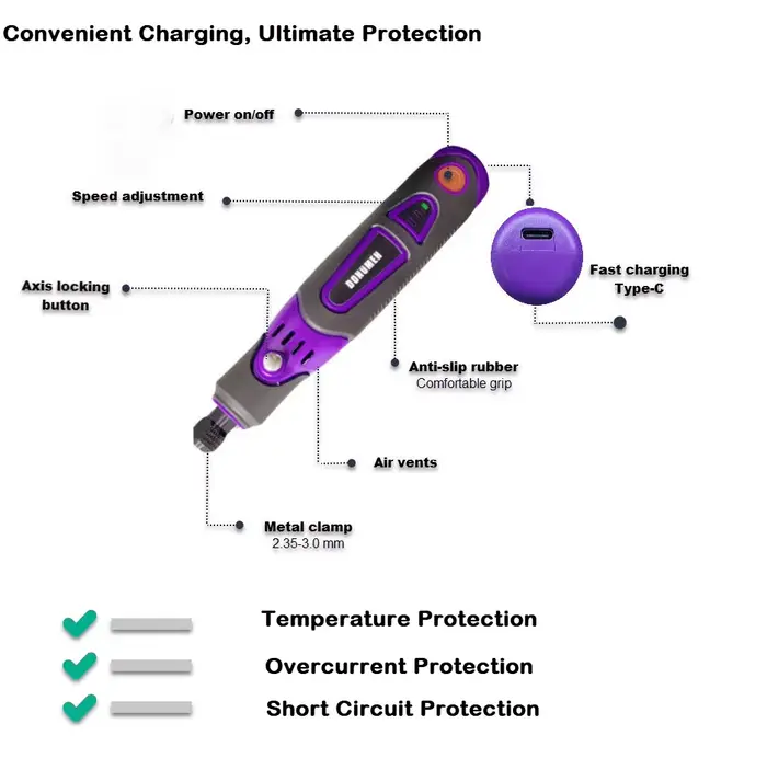Mini perceuse électrique multifonctionnelle