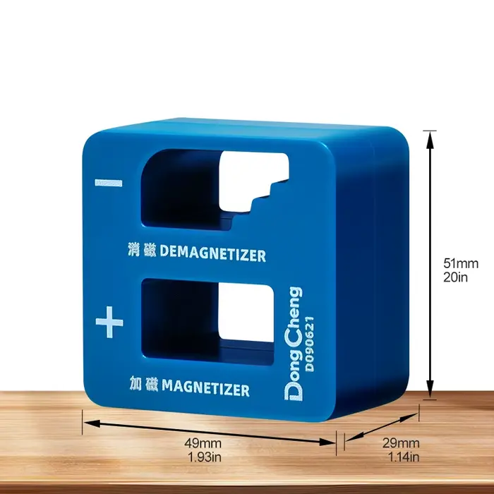 Magnétiseur/démagnétiseur compact et portable 49x29x51mm – Outil magnétique mini pour tournevis et e