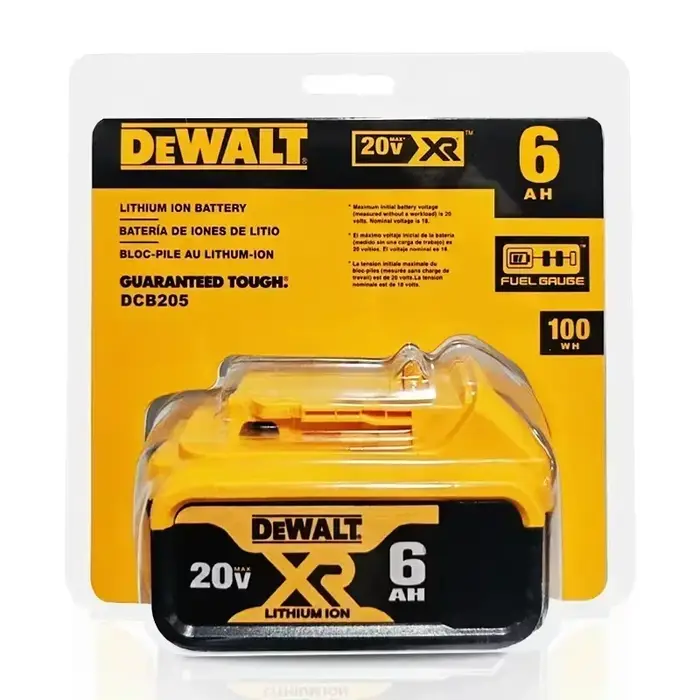 Batterie d'origine DeWalt 6.0Ah/5.0Ah 20V remplaçable DCB184 DCB200 DCF892 DCF845 DCF850 DCF911 DCD800 DCD805 pour outils