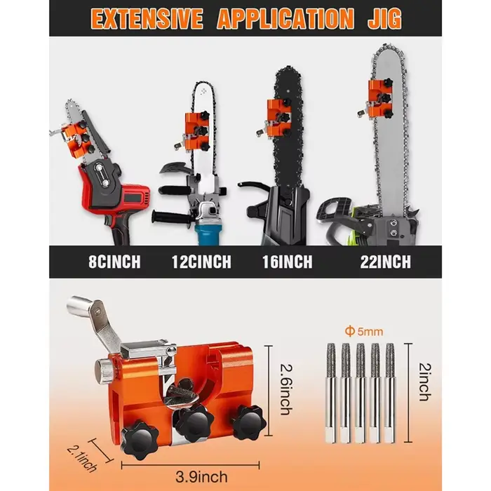 Kit d'affûtage de chaîne de tronçonneuse Portable
