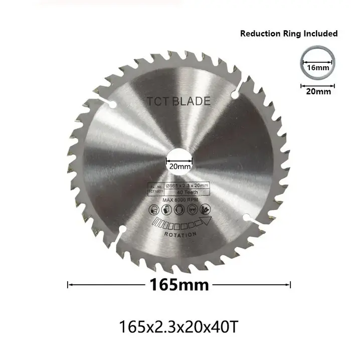 Lame de scie circulaire TCT CMCP 165 mm 24/40/48/60T