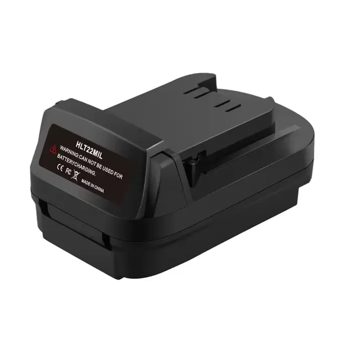 Adaptateur de batterie HLT22MIL convertit pour batterie Li-ion Hilti 22V B22 vers batterie Milwaukee