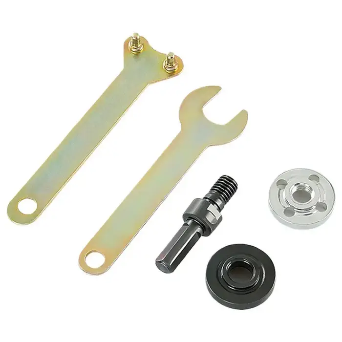 1 ensemble 5 pièces 10MM perceuse électrique Conversion meuleuse d'angle bielle pour disque de coupe roue de polissage adaptateur de support de poignée