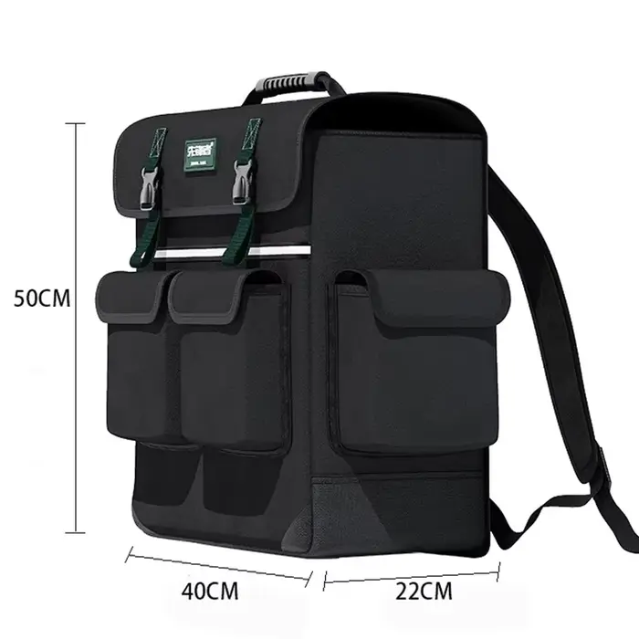 Sac à dos pour outils professionnels, tissu Oxford, organisateur d'outils multifonctionnels, grand s