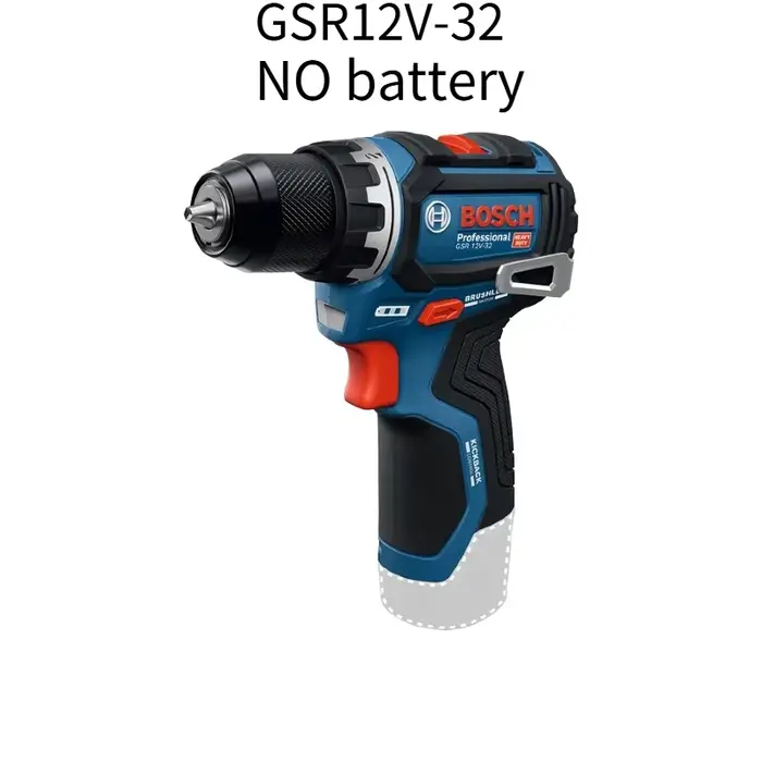 Perceuse-visseuse sans fil Bosch Professional GSR 12V-32, moteur sans balais, couple de 32 Nm, outil