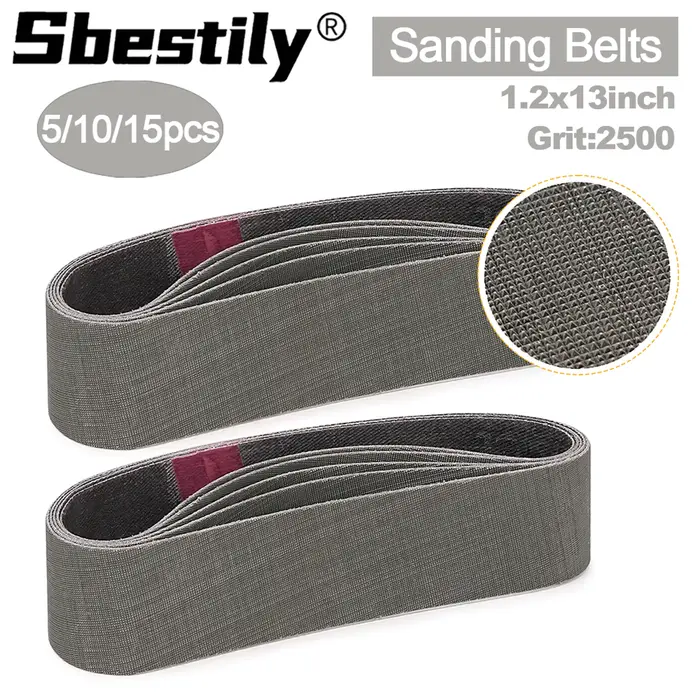 5/10/15 pièces 30x330mm bandes abrasives grain 2500