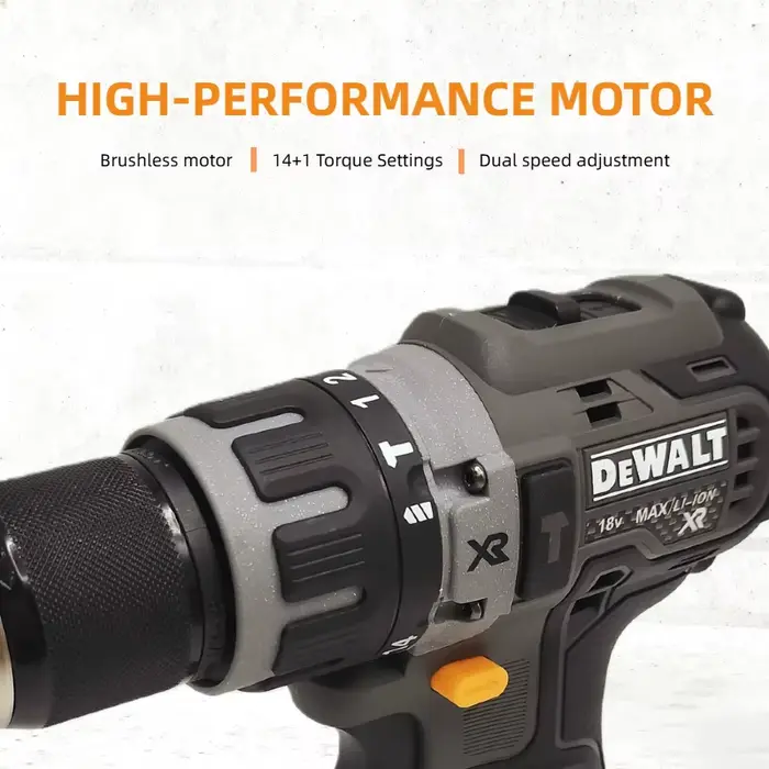 Perceuse-visseuse compacte sans balais DEWALT DCD791 : Une outillage électrique sans fil rechargeable multifonctionnel pour des applications polyvalentes