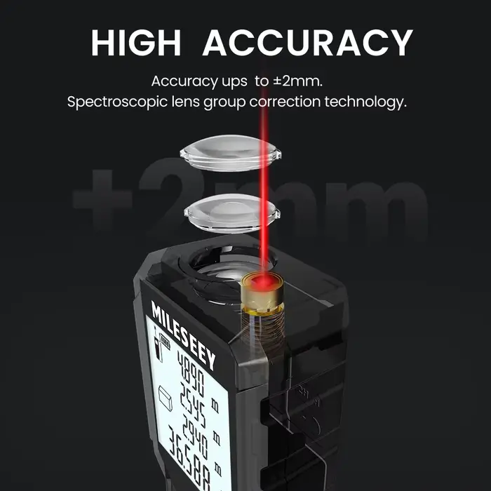 MILESEEY-Distancemètre laser, ruban à mesurer Trena laser de haute qualité 40M 60M 80M 100M 120M