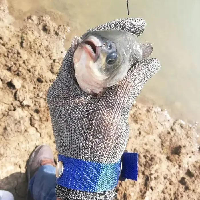 Gants en acier inoxydable