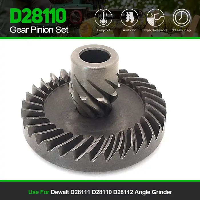 Jeu de pignons d'engrenage de remplacement pour Dewalt D28111 D28110 D28112, petit meuleuse d'angle,
