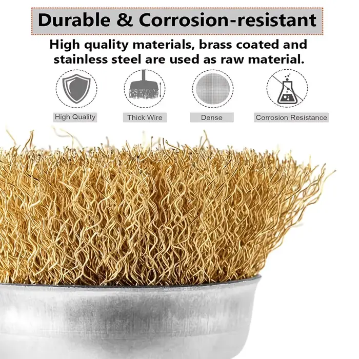 Brosse métallique pour perceuse