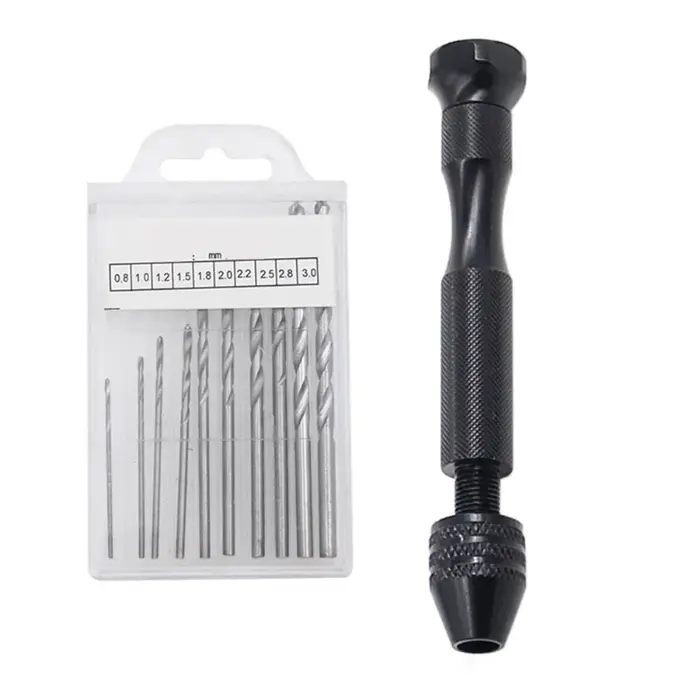 Mini perceuse à main avec forets de 0.8 à 3.0mm