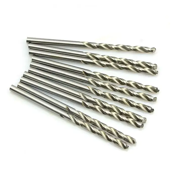 10 pièces 0.5-3.2mm forets hélicoïdaux HSS jeu de forets en acier rapide Micro tige droite outils à 