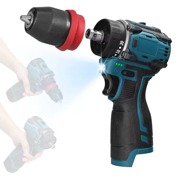 Perceuse électrique 18V 2 en 1, tournevis électrique Rechargeable, couple 45Nm, tournevis pratique s