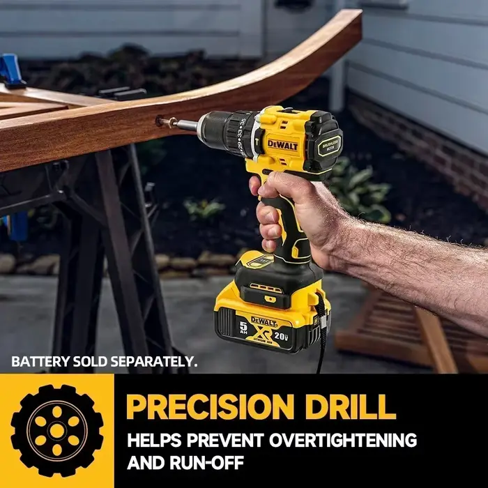 Kit combiné perceuse à percussion sans fil DEWALT DCD805 20V