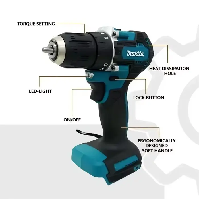 Perceuse-visseuse à percussion sans balais 18V Makita DDF487