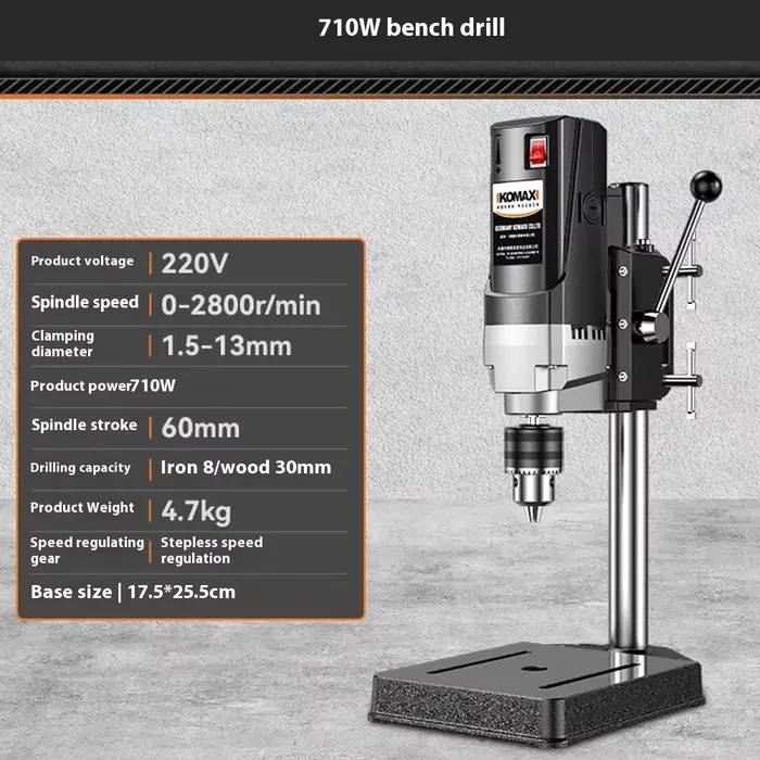 220V710W800W1050W Mini perceuse de table presse précision forage fraiseuse maison multi-fonctionnell